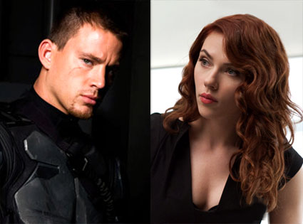 Channing Tatum, G.I. Joe: The Rise of Cobra, Scarlett Johansson, Iron Man 2 Channing Tatum, G.I. Joe: The Rise of Cobra, Scarlett Johansson, Iron Man 2
